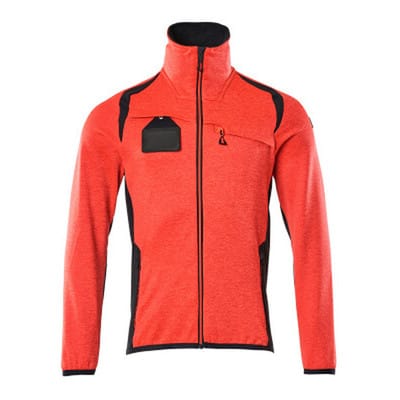 Mascot Fleecepullover mit Reißverschluss 19403 Gr. 3XL Hi-vis rot/schwarzblau