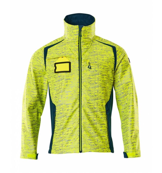 Mascot Softshelljacke mit Reflexeffekte 19202 Gr. XL hi-vis gelb/dunkelpetroleum