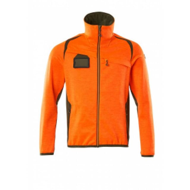 Mascot ACCERLATE Fleecepullover mit Reißverschluss 19403 Gr. 3XL hi-vis orange/moosgrün