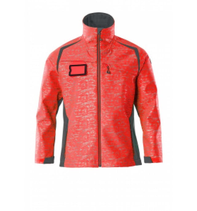 Mascot Softshelljacke mit Reflexeffekte 19202 Gr. S hi-vis rot/dunkelanthrazit