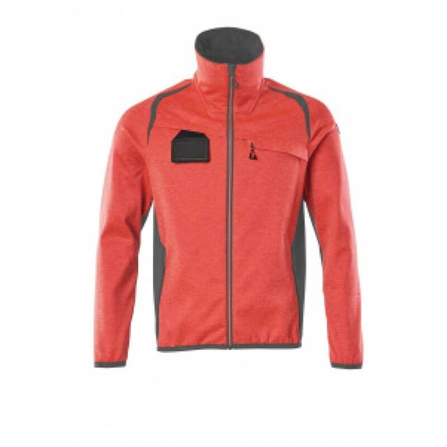 Mascot ACCERLATE Fleecepullover mit Reißverschluss 19403 Gr. S hi-vis rot/dunkelanthrazit