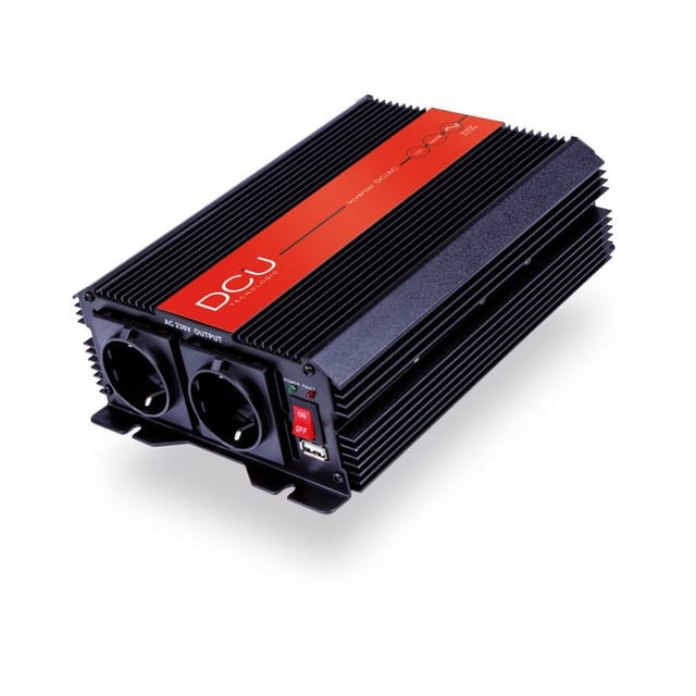 Wechselrichter Spannung 12Vdc 1500W + USB Modifizierte Wellenform