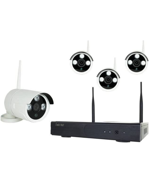 Trade Shop - nvr-videoüberwachungsset 4 kameras hdmi lan wi-fi vga 8806ZL3-4 -