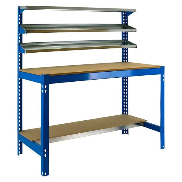 Simon Rack Modell BT-1 1500 Werkbank Blau und Robustes Holz