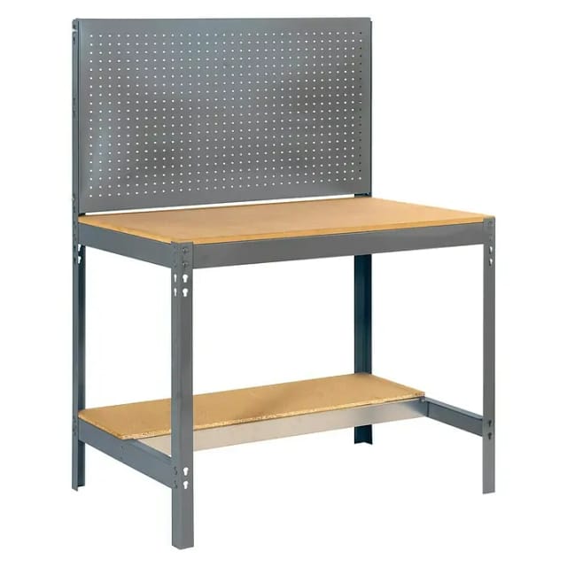 SimonRack - Werkbank-Bausatz 1440x900x600mm - BT-2 900 DUNKELGRAU/HOLZ