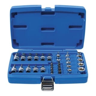 Bgs Technic - Bit- und Steckschlüsseleinsatz-Satz 10 mm (3/8') T-Profil (für Torx) 34-tlg.