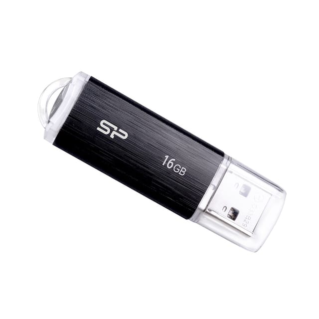 USB-Stick 16GB Silicon Power USB2.0 Plastic Black (SP016GBUF2U02V1K)