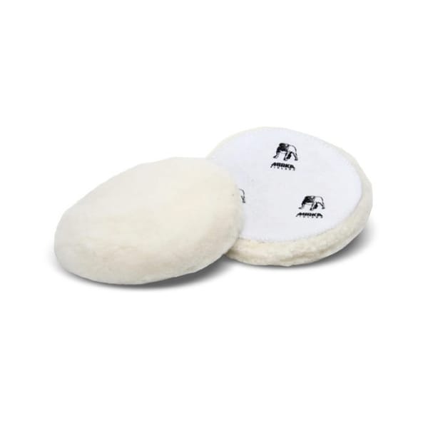 MIRKA BUFFER IN WOOL LAMM WHITE GRIP 180 mm PCS.1