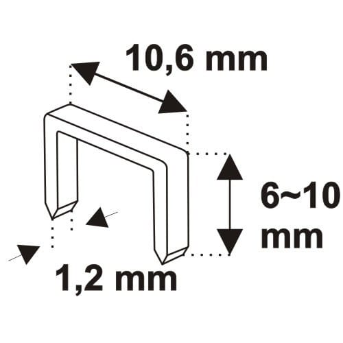 Hammertacker 6-10mm