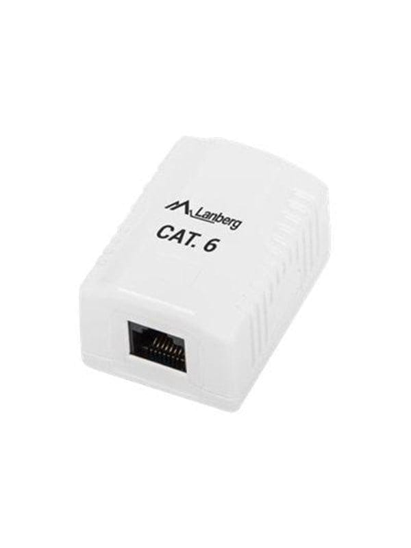 Aufputzdose Kat.6 1xrj45 weiß - Lanberg