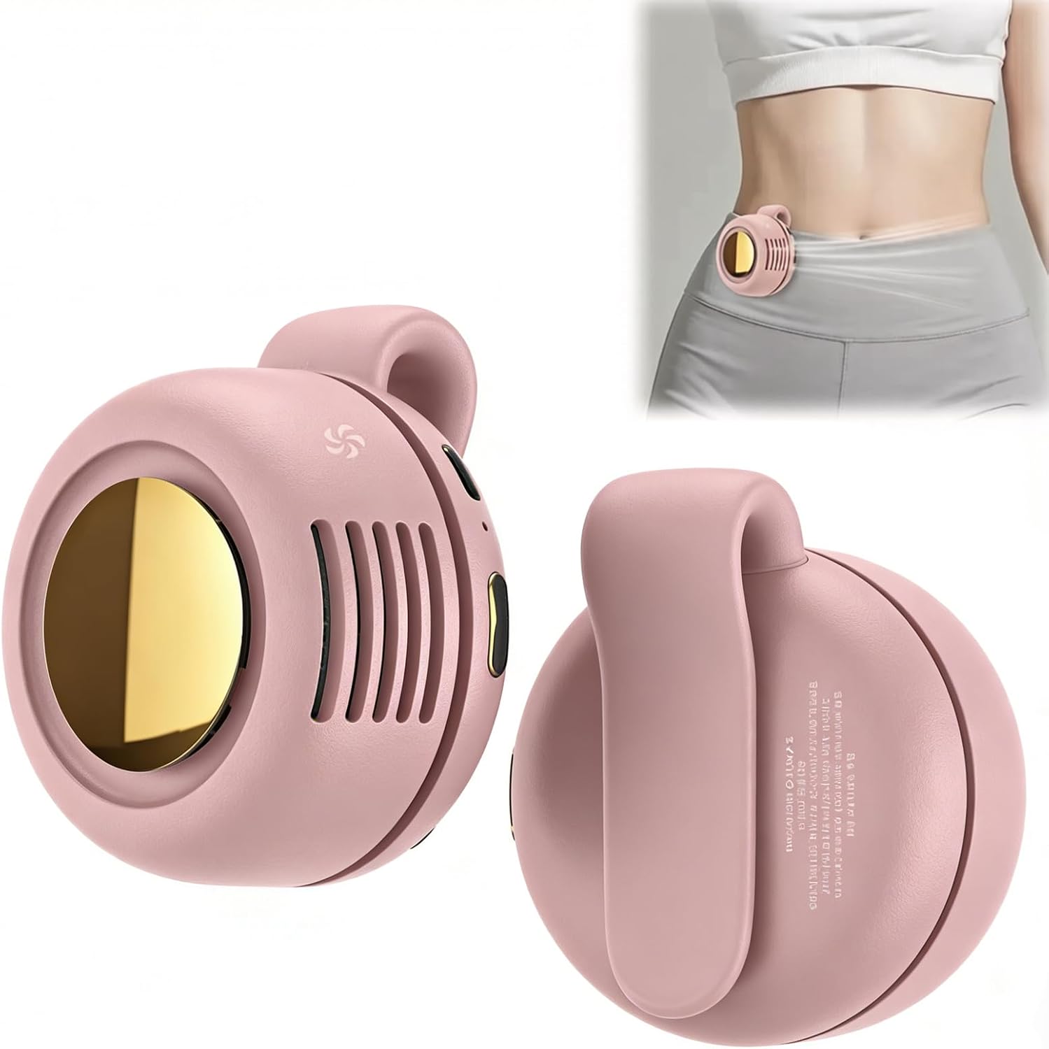 Tragbarer, Geräuscharmer Mini-ventilator Ohne Flügel Mit Größen-clip, Freihändiger, Wiederaufladbarer Ventilator Mit 3 Geschwindigkeitsstufen Für Reisen, Büro Und Hemd, Sommergeschenk Für Outdoor-fans