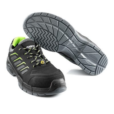 Mascot FOOTWEAR FIT Sicherheitshalbschuh Fujiyama F0108 S1P ESD DGUV W8 Gr. 39 schwarz