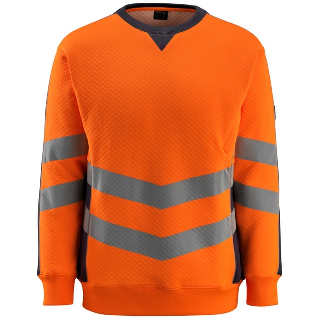 Mascot Warnsweatshirt SAFE SUPREME Wigton Gr. 5XL warnrange/schwarzblau