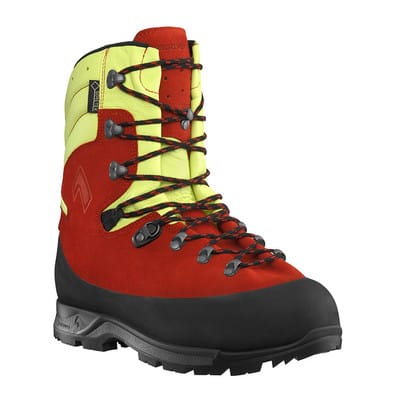 Haix - Schnittschutzstiefel / Schnittschutzschuhe Protector Forest 2.1 gtx Rot/Gelb Gr. 45