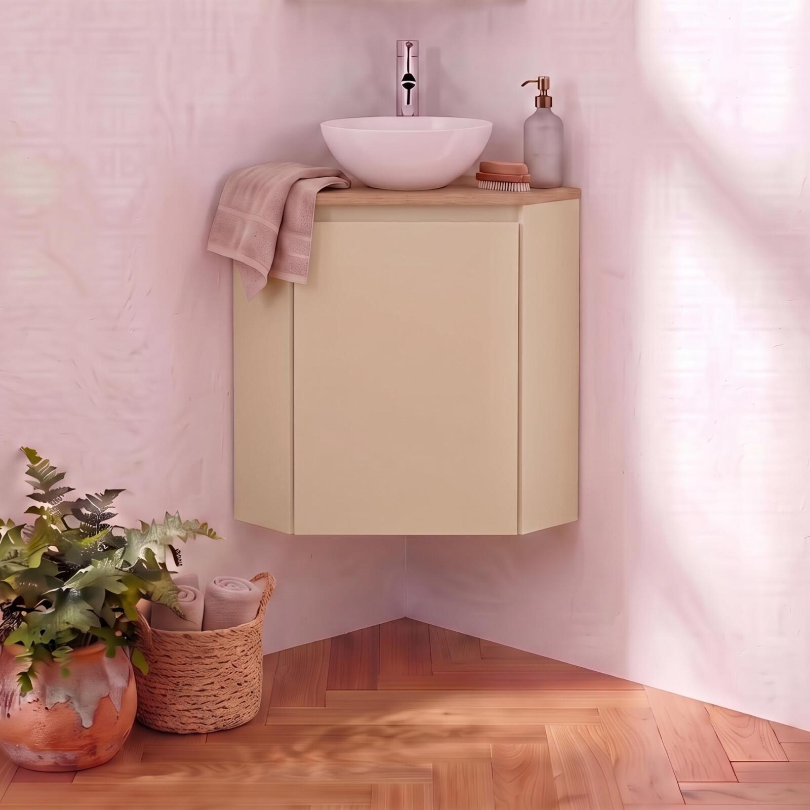 Ensemble Lave-mains Sorrento D'Angle Avec Vasque Et Robinet