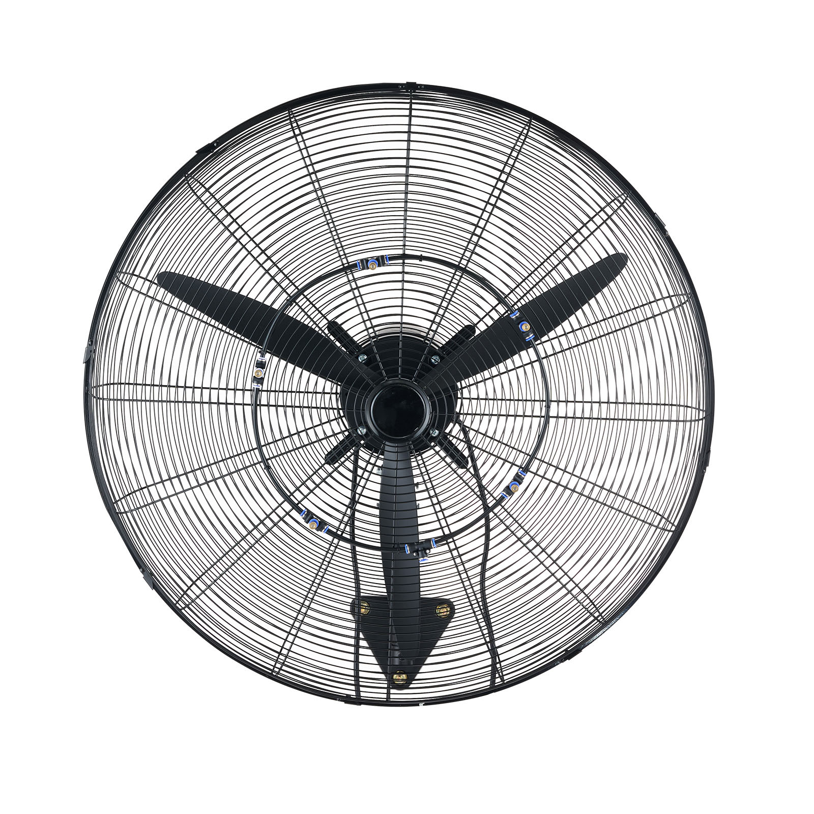 Mophorn Industrieller Wandventilator 115w, 81 Cm, 5,9 M/s, Oszillierend Mit 3 Geschwindigkeitsstufen Und Einstellbarem Winkel, Nebelfunktion, Ideal Für Werkstatt, Garage Und Fitnessstudio, Schwarz