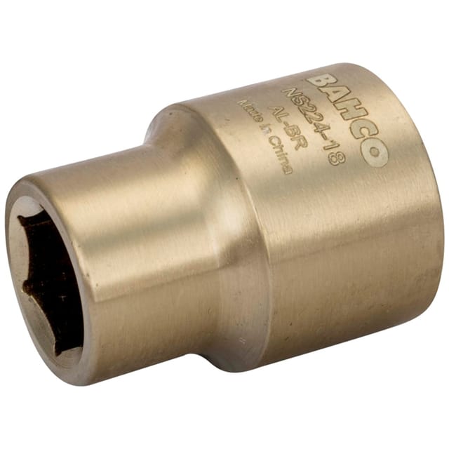 Bahco Steckschlüssel-Einsatz 3/4, funkenfrei, Aluminiumbronze, 23 mm