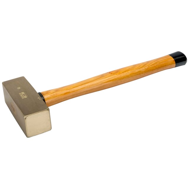 Fäustel mit Aluminiumbronze-Kopf und Holzgriff, funkenfrei, 2,5 kg - Bahco