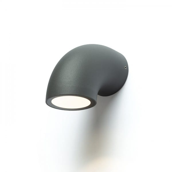 Lampada applique PIPER da parete grigio antracite 230V LED 6W IP54 3000K