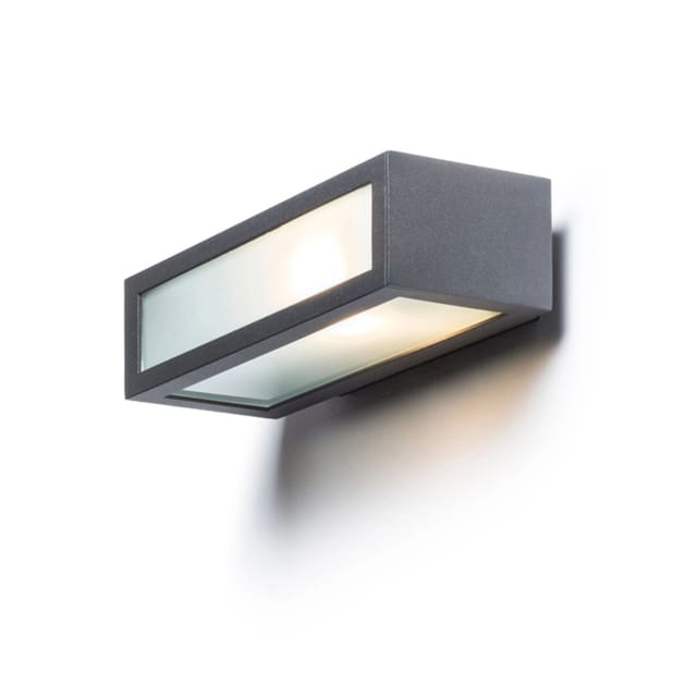 Gino Wandleuchte grau anthrazit 230V E27 18W IP44