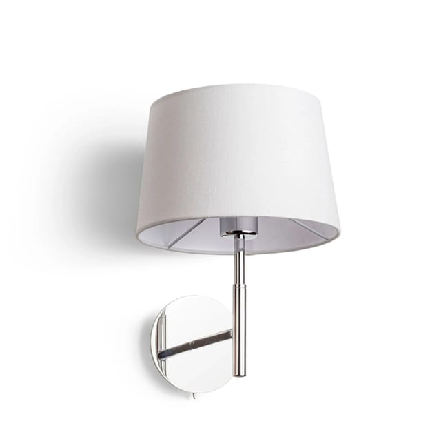 Broadway Wandleuchte weiss chrom 230V E27 42W