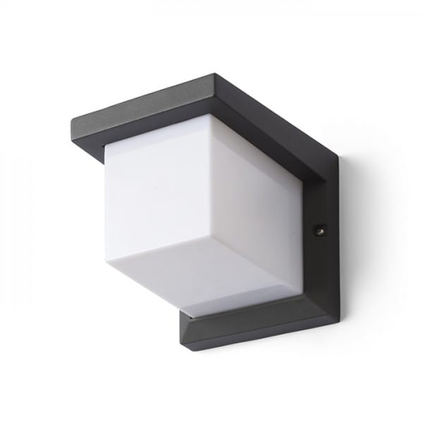 Rendl Light - Deckenleuchte Wandleuchte hide sq grau anthrazit 230V E27 13W IP44