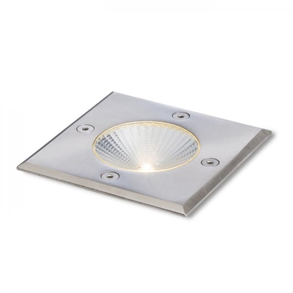 Rendl Light - Strahler rizz sq 105 Edelstahl 230V led 3W 96° IP65 3000K