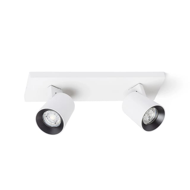 Rendl Light - Strahler kenny ii Deckenleuchte/Wandleuchte weiss/schwarz 230V GU10 2x35W