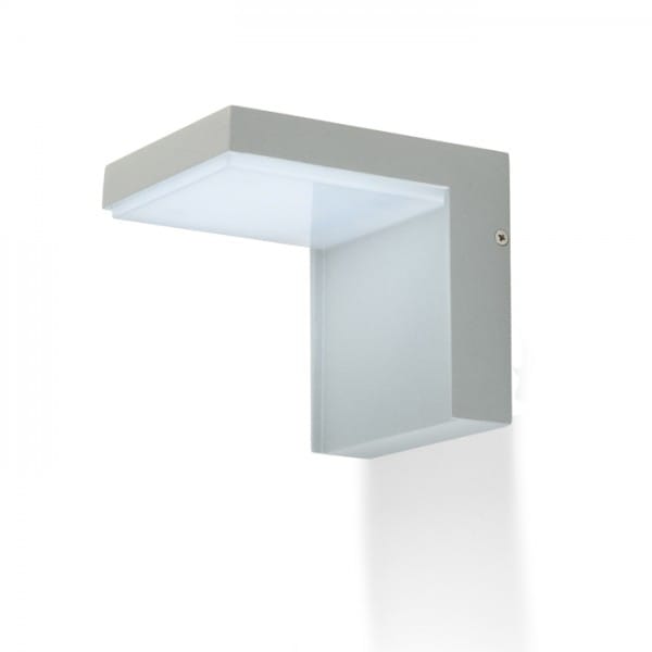 Wandleuchte vecino silber grau 230V led 5W IP54 3000K