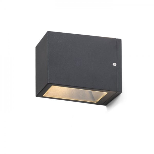 Wandleuchte cabox ii grau anthrazit 230V E27 70W IP54