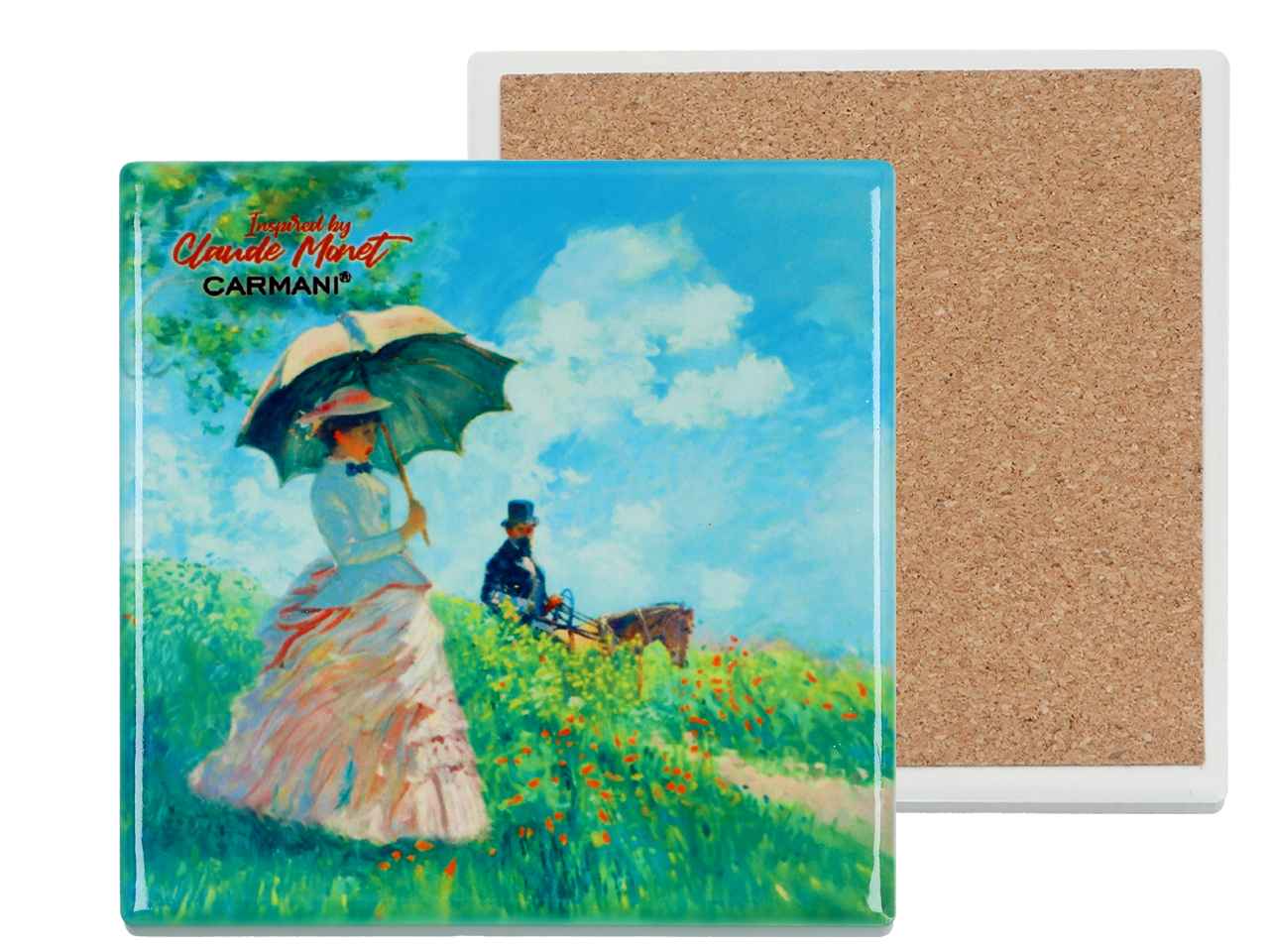 Quadratisches Keramik-tischset Mit Claude-monet-motiv – Geschenk Für Mama