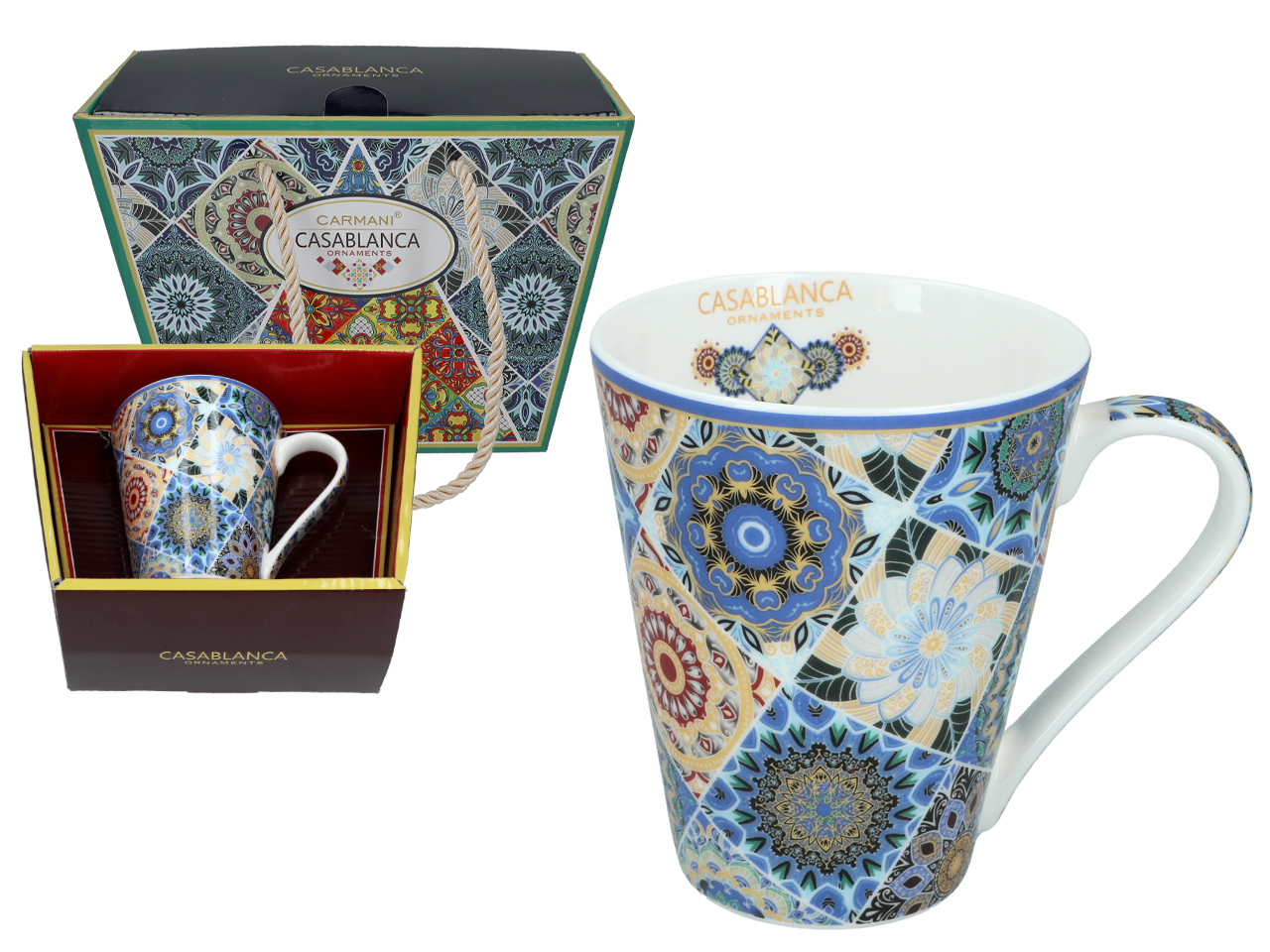 Keramikbecher Mit Marokkanischem Muster, Casablanca-motiv, Geschenk Für Sie