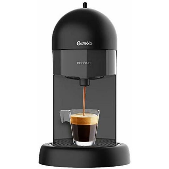 Cecotec - Cumbia Capricciosa Black Espressomaschine. 19 Bar dedruck, Geeignet für gemahlenen Kaffee und ESE-Kapseln, 600 ml Wassertank,