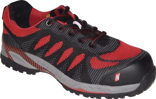 Nitras - Sicherheitsschuh pro step Gr.45 W.11 schwarz/rot S1P src en 20345,EN 61340-4-3