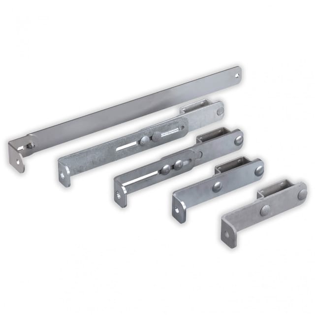 Hailo Wandhalter für Steigleitern Typ ALO 72x25mm Holm Edelstahl/Stahl 165-300mm mit Zuganker, verstellbar