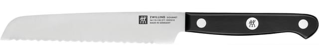ZWILLING 7-teiliger selbstschärfender Messerblock, Holzblock, Messer und Scheren mit Spezialgriff aus Edelstahl/Kunststoff, Gourmet
