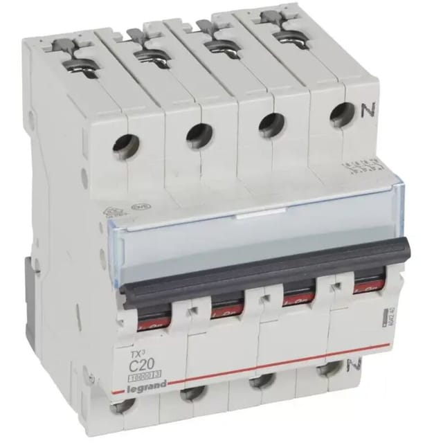 Legrand LS-SCHALTER C20A 3P+N 10KA 4TE (404240 TX3)