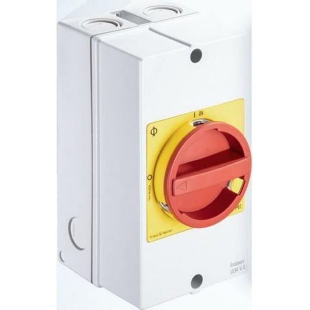 Schalter Kraus Naimer Not Ausschalter Grau 3 Polig 2HK