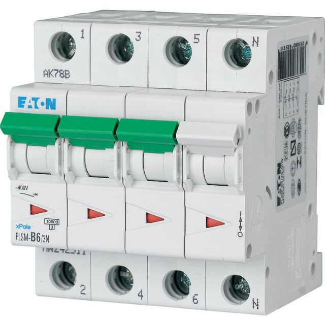 LS-Schalter 10kA b 6A/3pol+N 4TE 242511