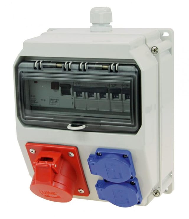 Pce Kunststoff-Wandverteiler Ip44 (Lofer Bv 16/5 2xssd)