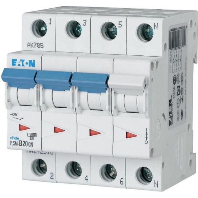 Leistungsschalter Eaton PLSM B10 3N Weiß 2 Kilogramm