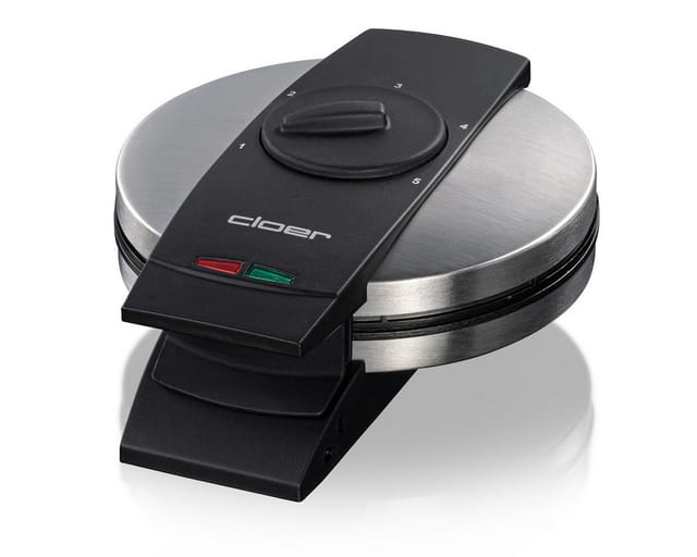 Unbekannt - Cloer Waffelautomat 1639SR Edelstahl-Schwarz