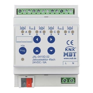 Reiheneinbaugerät Jalousieaktor 4-fach, 4TE, REG, 8 A, 24 V DC
