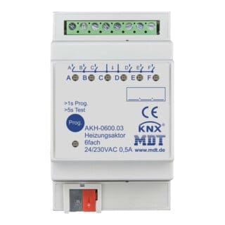 Mdt Heizungsaktor 6fach 24-230v (Akh-0600.03)