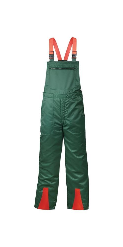 Feldtmann - Fichte Schnittschutz-Latzhose 22772 Gr. 48 grün/rot