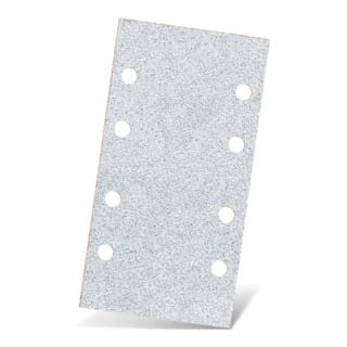 White Klett-Schleifblätter, 180 x 93 mm, 8-Loch, f. Schwingschleifer, Normalkorund (50 Stk.) K120 - Menzer