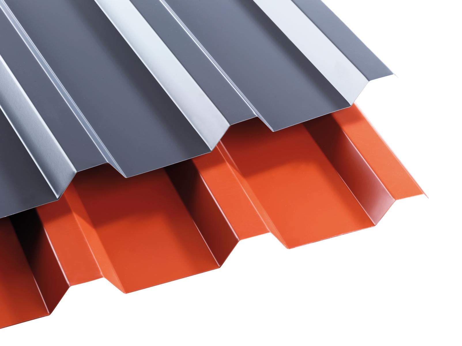 Stahltrapezplatte 0,5mm 207/35 1070x150-10000mm, Versch.farb.