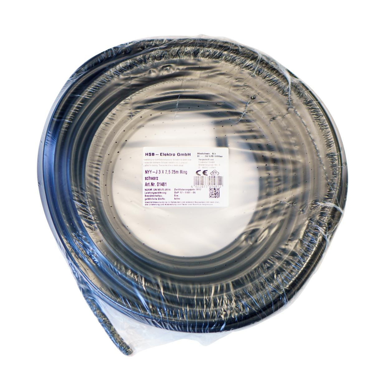 Nyy-j 3x2,5mm2 Ring 25m