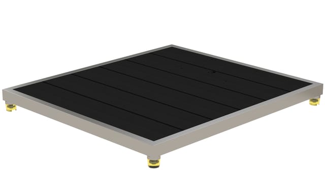 Eichenwald Modell 70 WPC Plattform für Solarduschen in Anthrazit