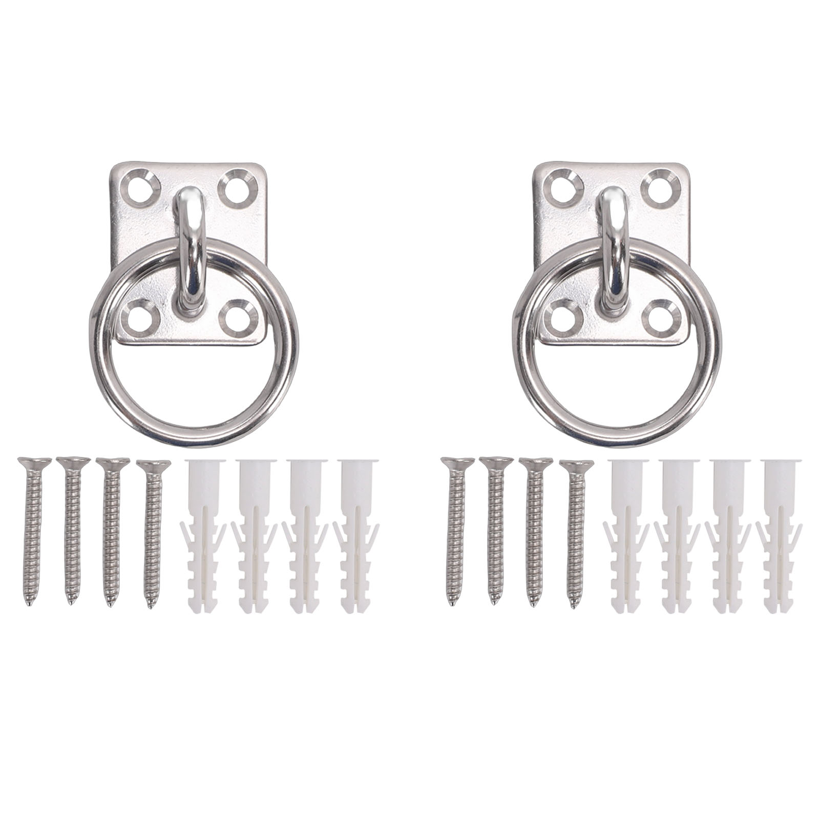 Deckenhaken, Ösenplatte, Quadratische Edelstahl-wandhalterung Mit Ring Für Yachten